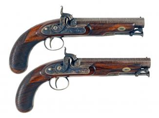 A Near Mint Pair of Percussion Pistols