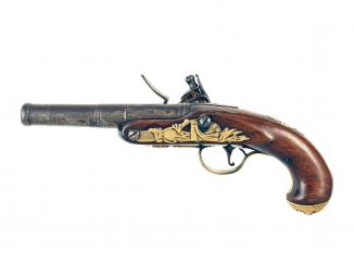 An Early Flintlock Pocket Pistol by Jackson
