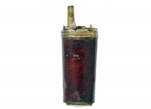A Red Leather Pistol Flask