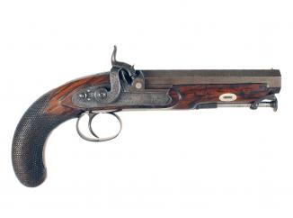 A Percussion Blet Pistol by Westley Richards