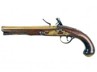 A Flintlock Holster Pistol by I. Parr