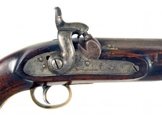 A Percussion Sea Service Pistol, Dated 1849.