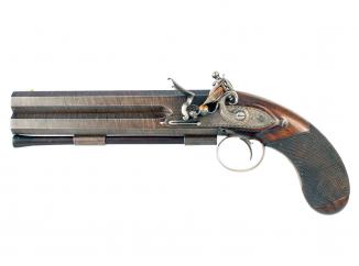 A Very Rare Cased Pair of Manton Pistols