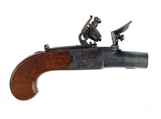 A Pair of Rifled Flintlock Pocket Pistols