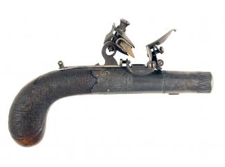 A Round Framed Pocket Pistol by S. Nock