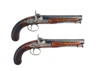 A Cased Pair of Westley Richards Officers Pistols 