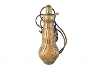 A Narrow Powder Flask by Dixon and Sons