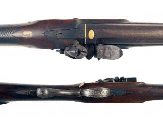 A Flintlock Sporting Gun by Gulley
