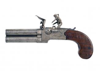 A Sleepy Pair of Tap Action Pistols by Richards