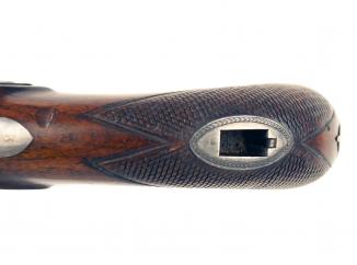 A Cased Irish Pistol with Shoulder Stock