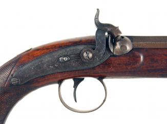 A Percussion Back Action Officers Pistol