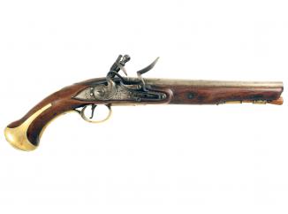 A Regimentally Marked Flintlock Dragoon Pistol 