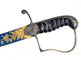 A Very Good Blue and Gilt Sword