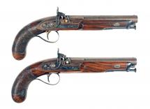 A Fine Pair of Percussion Officers Pistols 