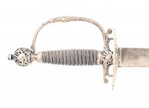 An English Silver Hilted Small Sword, Circa 1760.