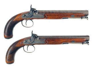A Cased Pair of Westley Richards Officers Pistols
