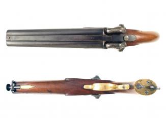 A Scarce Double Barrel Lancers Pistol