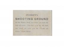 A Purdey Shooting Card