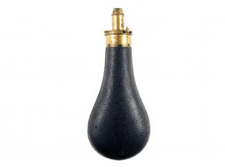 A Black Leather Flask