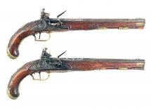 A Pair of Continental Flintlock Pistols