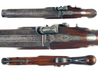 A Cased Pair of Wesley Richards Officers Pistols