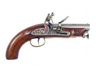An 1831 Pattern Flintlock Coast Guards Pistol 