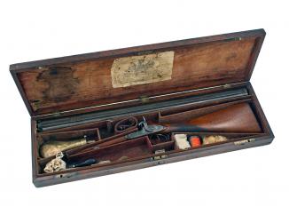 A Cased Percussion Rifle