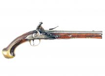 A Flintlock Holster Pistol by W. Turvey, Circa 1730.