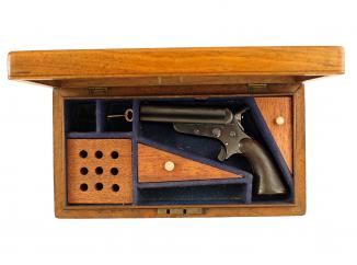 A Cased Sharps & Hankins Pistol, Model 3A. 