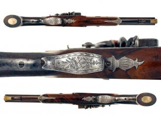 A Cased Pair of Flintlock Duelling Pistols