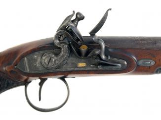 A Flintlock Pistol by Wallis of Hull