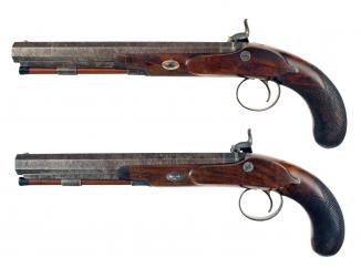 A Superb Pair of Duelling Pistols by Joe Manton