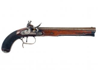 A Cased Pair of Flintlock Duelling Pistols by D. Egg