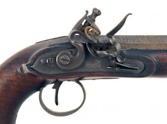 A Flintlock Pistol by Rigby of Dublin