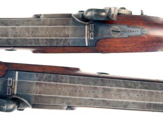 A Superb Cased Pair of Percussion Pistols by Lankester