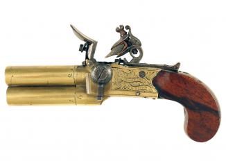 A Pair of Flintlock Pistols by H.W. Mortimer
