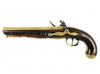 A Scarce Mail Coach Pistol by H.W. Mortimer