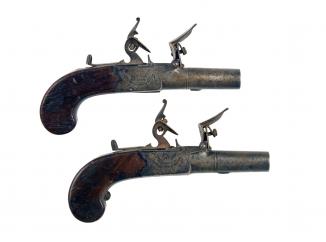A Pair of Flintlock Pocket Pistols for Restoration