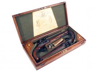 A Superb Pair of Cased Duelling Pistols
