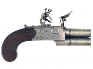 A Flintlock Tap-Action Pistol by H. W. Mortimer