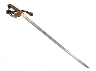 A Gold Plated Royal Naval Reserve Sword