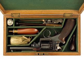 A Superb Cased 120 Bore Beaumont Adams Revolver