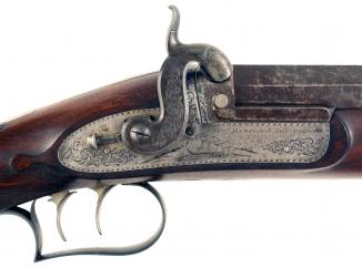 A Cased Rifle by Manton 