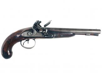 A Double Barrelled Carriage Pistol by D.Egg