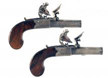 A Fine Pair of Flintlock Pocket Pistols by Prosser