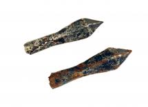 Two Medieval Iron Crossbow Bolts