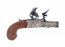 A Flintlock Pocket Pistol with Rifled Barrel