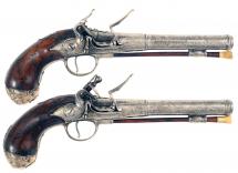 An Untouched Pair of Queen Anne Pistols