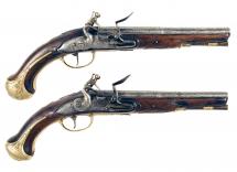 An Early Pair of Holster Pistols by Green