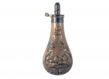 A Scarce Embossed Powder Flask
